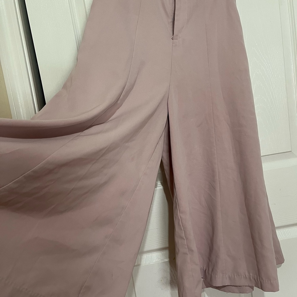 Vero Moda Pink Wide Leg Pants Flowing Comfort